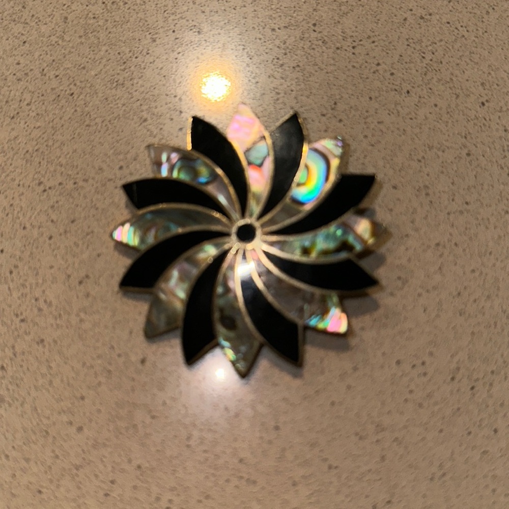Vintage Mexican brooch .925 silver